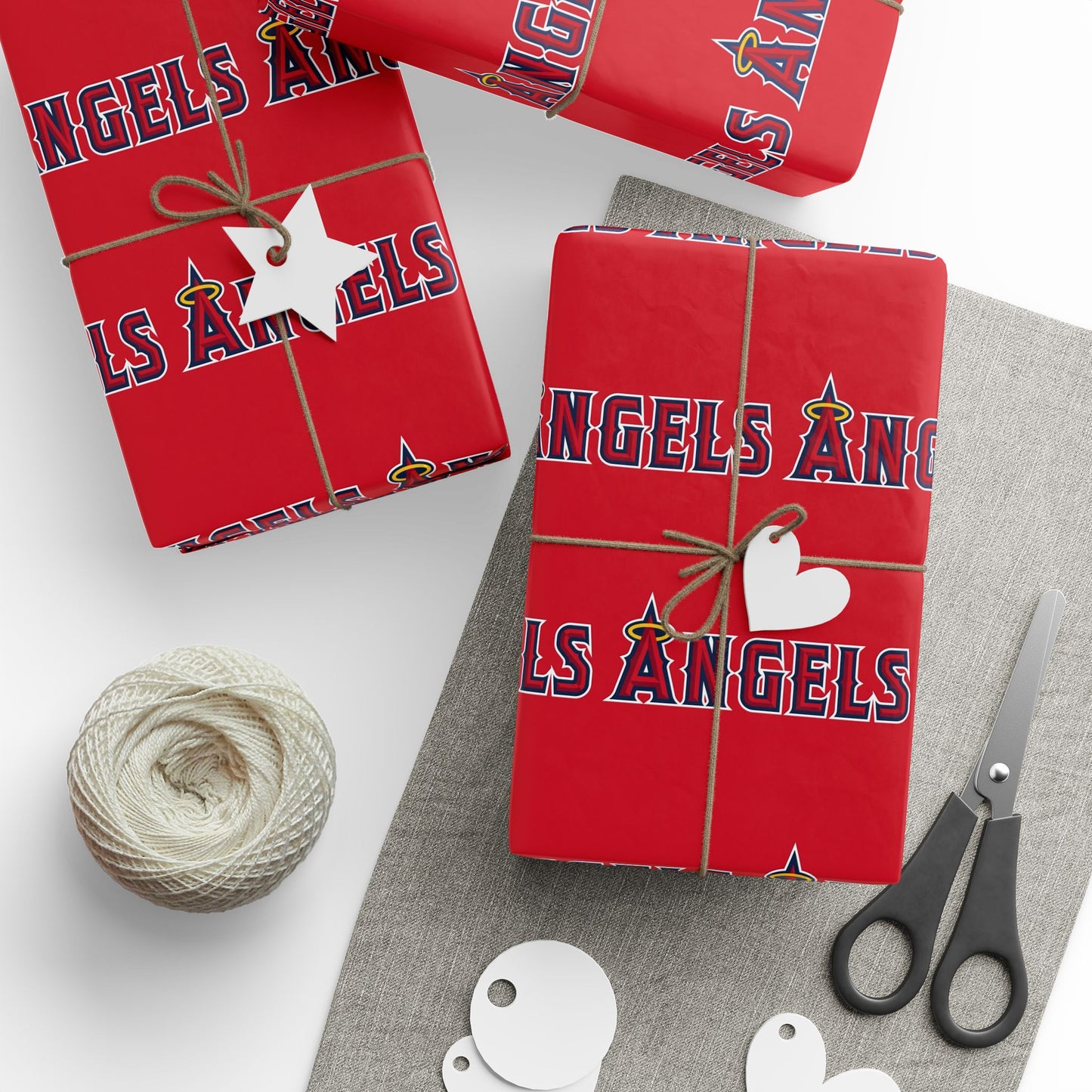 Anaheim Angels Baseball MLB Birthday Graduation Holiday Gift Wrapping Paper