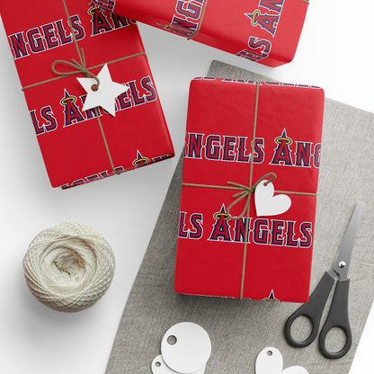 Anaheim Angels Baseball MLB Birthday Graduation Holiday Gift Wrapping Paper