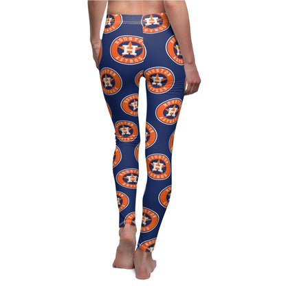 Houston Astros MLB Baseball Women's Casual Comfy Leggings