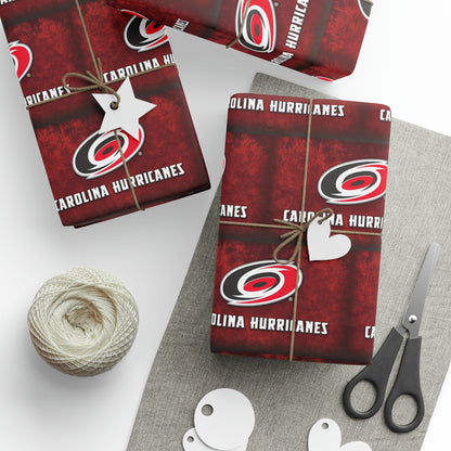 Carolina Hurricanes NHL Hockey Geburtstagsgeschenkpapier Urlaub