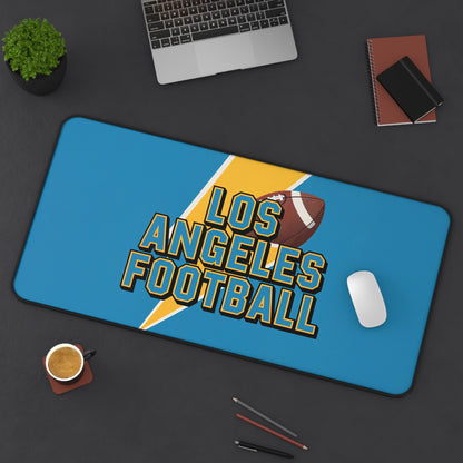 Los Angeles Football High Definition Print Non Slip Desk Mat Office Home Mouse Pad Sports Fan Gift Ultra Smooth Surface Rubber Backing