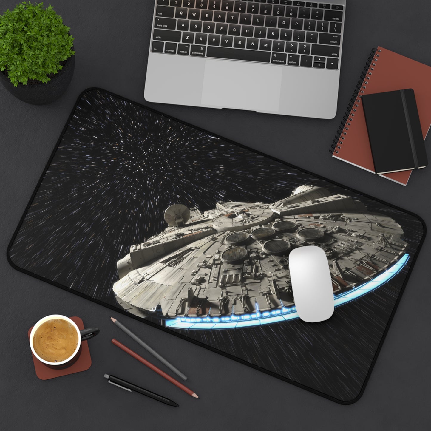 Millennium Falcon Starwars High Definition Video Game PC PS Desk Mat Mousepad