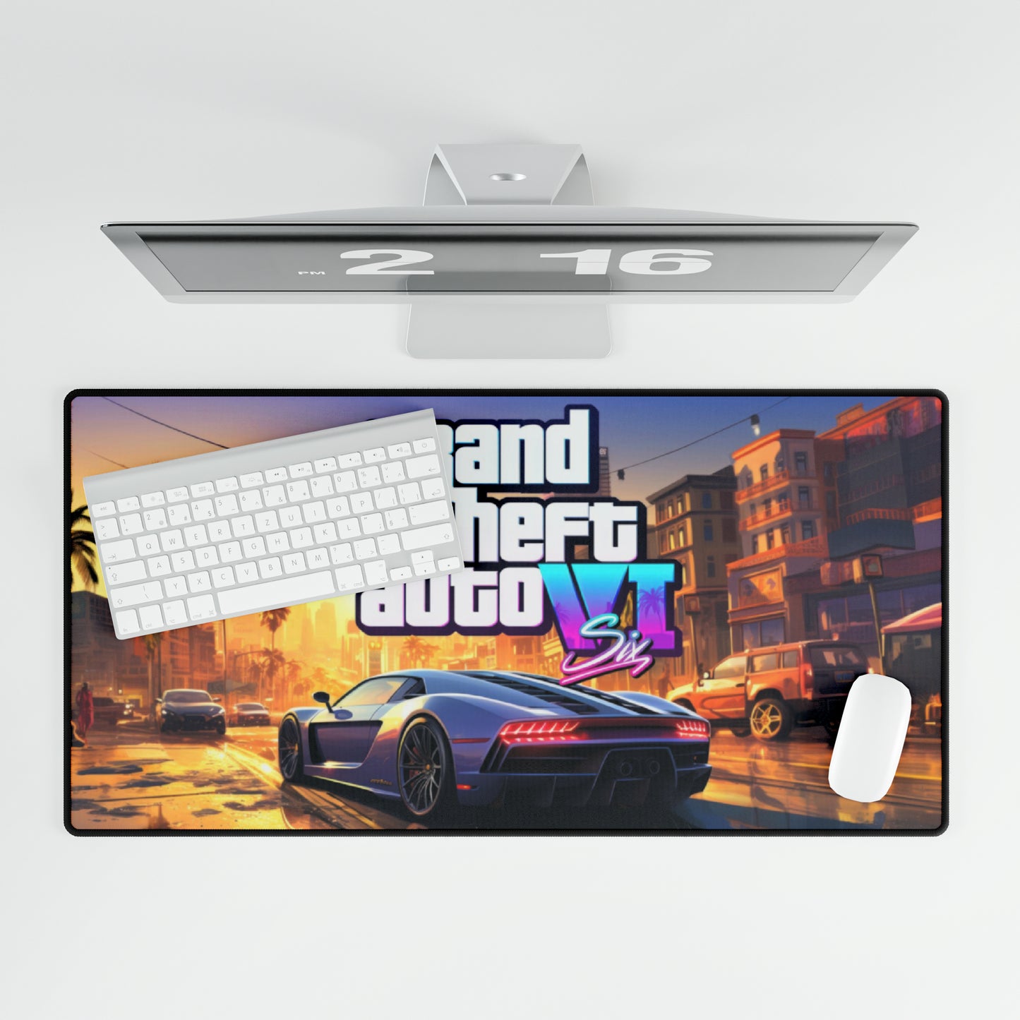 GTA 6 High Definition PC PS Videospiel Schreibtischunterlage Mousepad VI