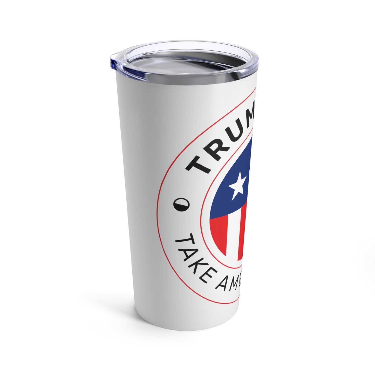 Trump 2024 Take America Back White Hot and Cold Stainless Tumbler 20oz