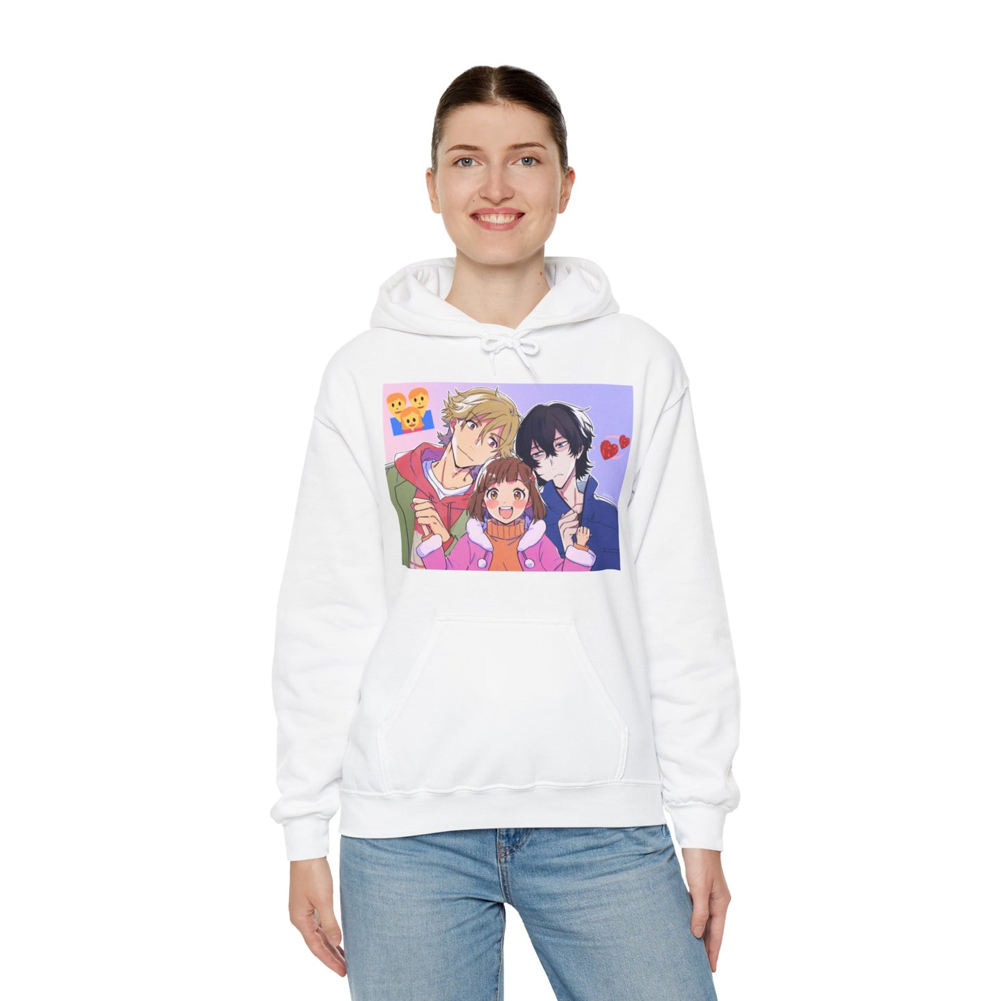 Buddy Daddies Anime Cartoon Unisex Heavy Blend Kapuzenpullover