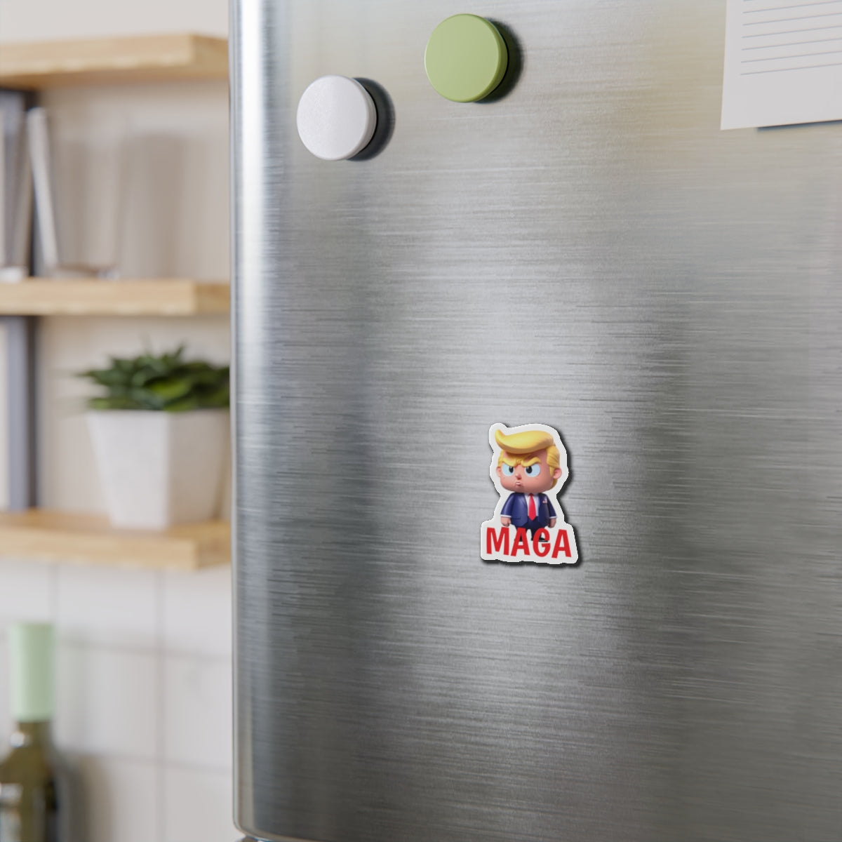 Little Trump MAGA America Style 1 Die-Cut Magnet