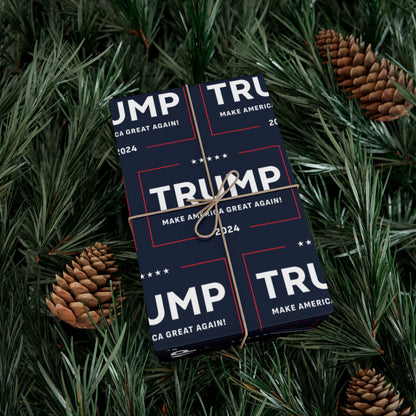 Trump 2024 90GSM Make America Great Again MAGA Christmas Gift Present Wrapping Papers