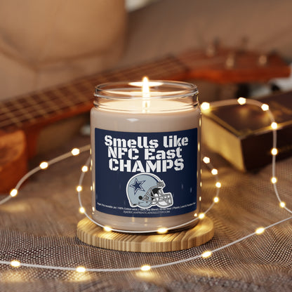 Smells like NFC East CHAMPS Cowboys Scented Soy Candle, 9oz *Dallas