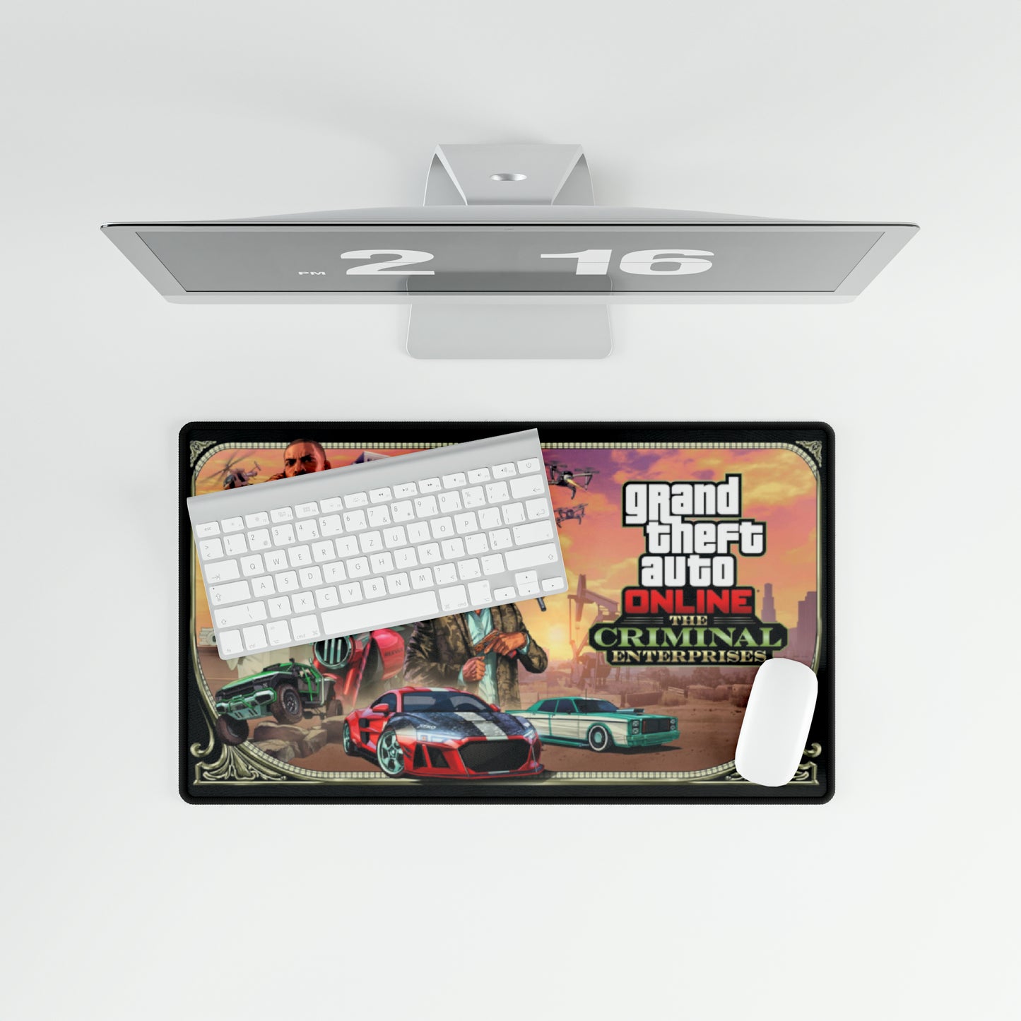 GTA 5 Criminal Enterprise High Definition PC PS Video Game Desk Mat