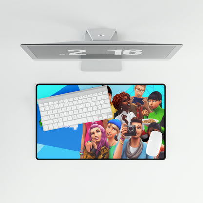 The Sims 4 High Definition Epic PC Video Game American Desk Mat