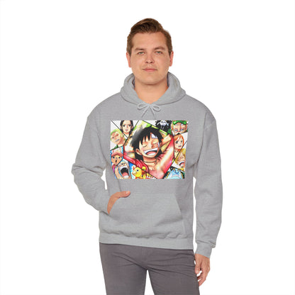 One Piece Monkey Luffy Jimbei Nico Nami Unisex Heavy Blend Hooded Sweatshirt