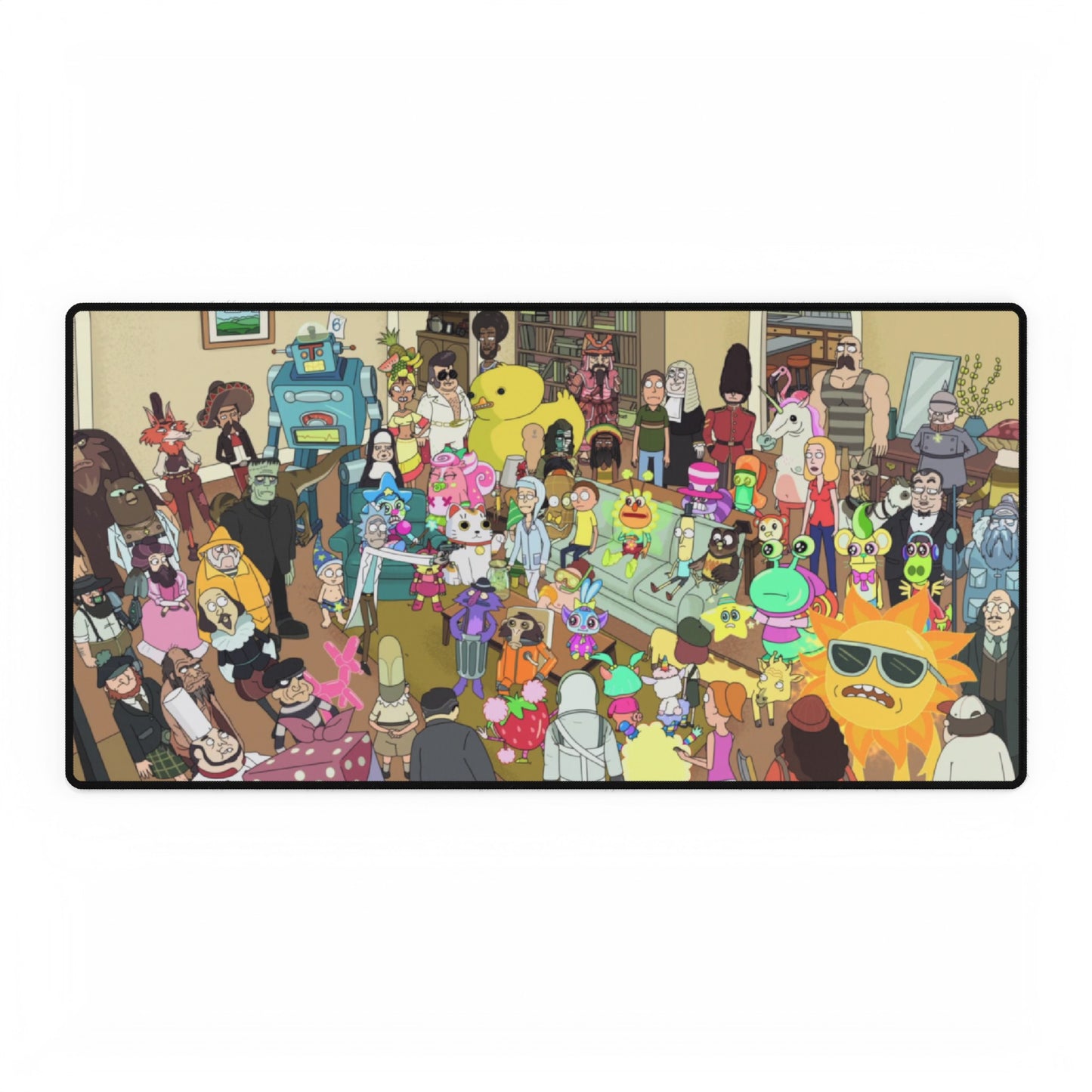 Rick and Morty All Characters High Definition PC PS Video Game Desk Mat Mousepad Sanchez