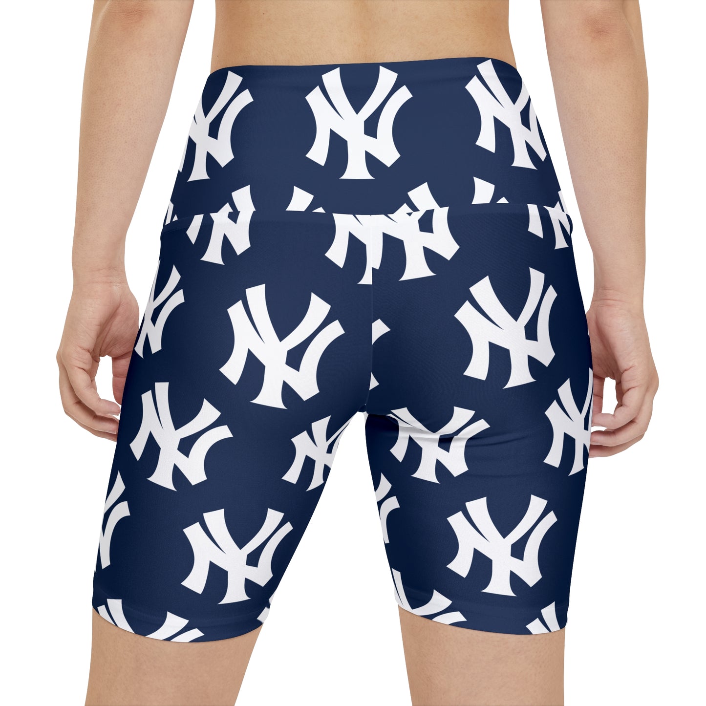 New York Yankees MLB Baseball Women's Workout Bike Comfy Shorts