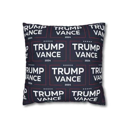 Trump Vance 2024 Take America Back Blue Throw Pillow Case