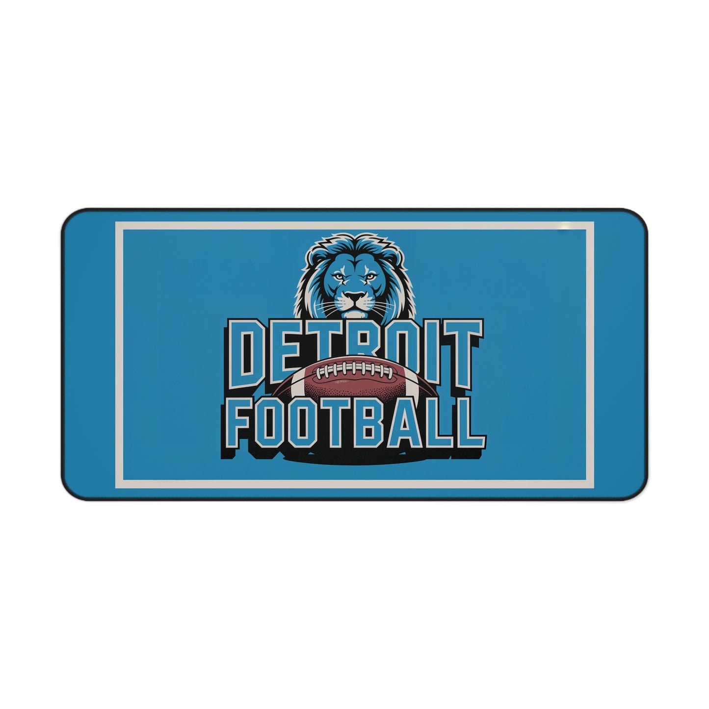 Detroit Football High Definition Print Non Slip Desk Mat Office Home Mouse Pad