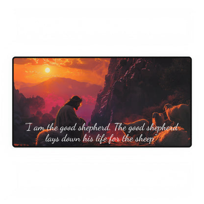 Jesus Christ Shepherd religious Spiritual Faith Christian High Definition Desk Mat Mousepad