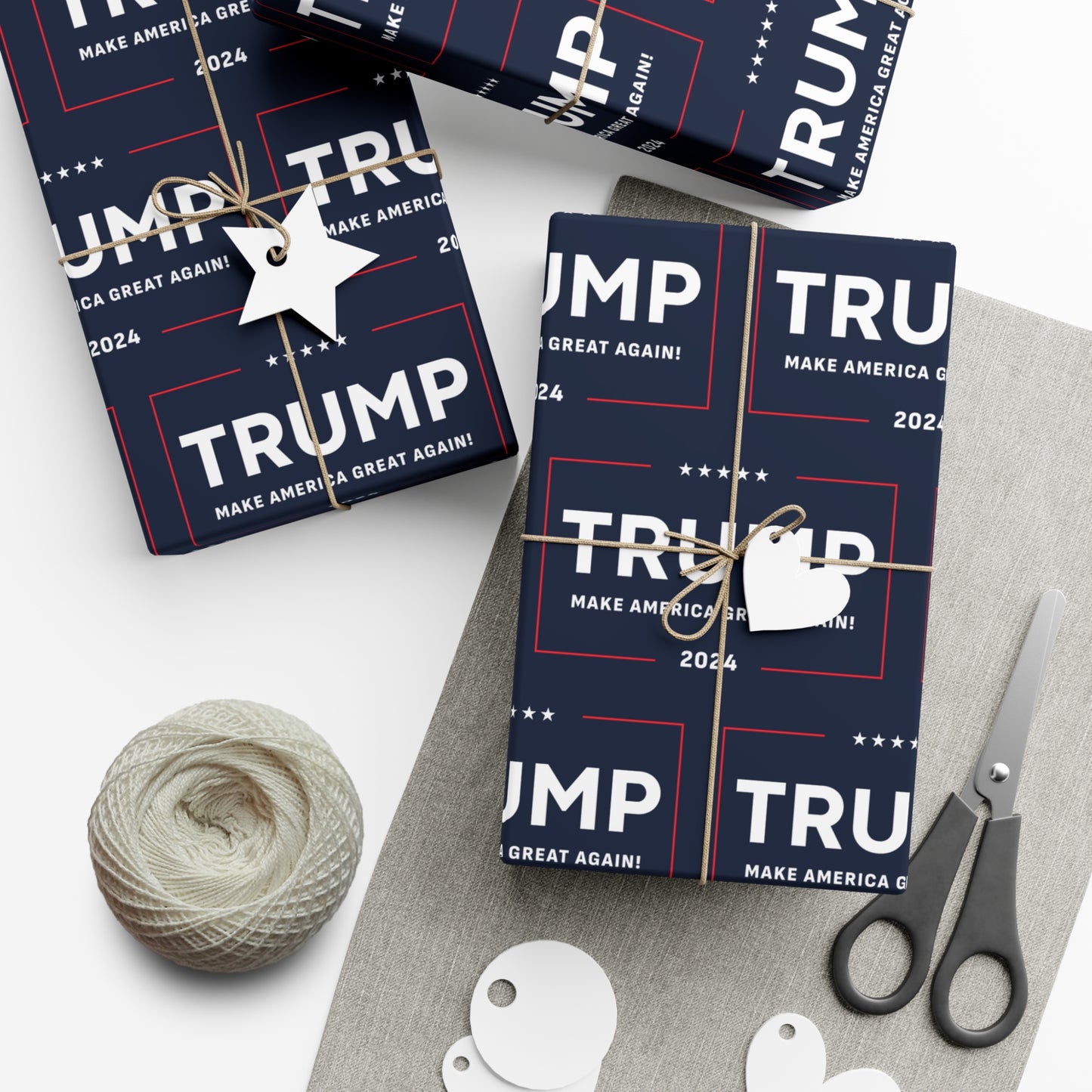 Trump 2024 90GSM Make America Great Again MAGA Christmas Gift Present Wrapping Papers