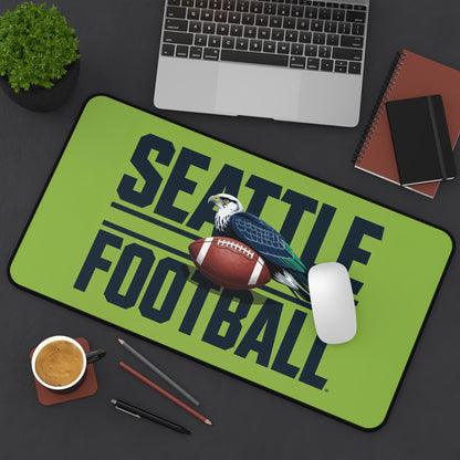 Seattle Football High Definition Print Non Slip Desk Mat Office Home Mouse Pad Sports Fan Gift Ultra Smooth Surface Rubber Backing