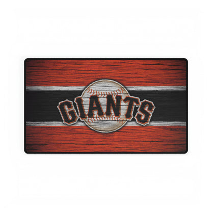 San Francisco Giants Wood Grain MLB Baseball High Definition Print Desk Mat Mousepad