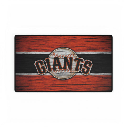 San Francisco Giants Wood Grain MLB Baseball High Definition Print Desk Mat Mousepad