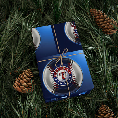 Texas Rangers Baseball MLB Geburtstagsgeschenkpapier Urlaub