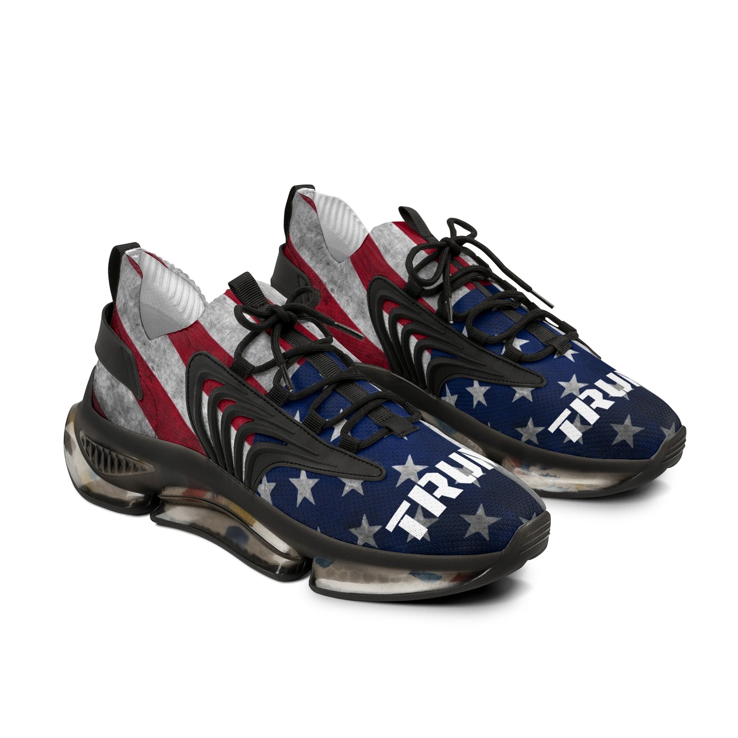 Trump American Flag Rot Weiß und Blau MAGA Herren Mesh Sneakers Schuhe