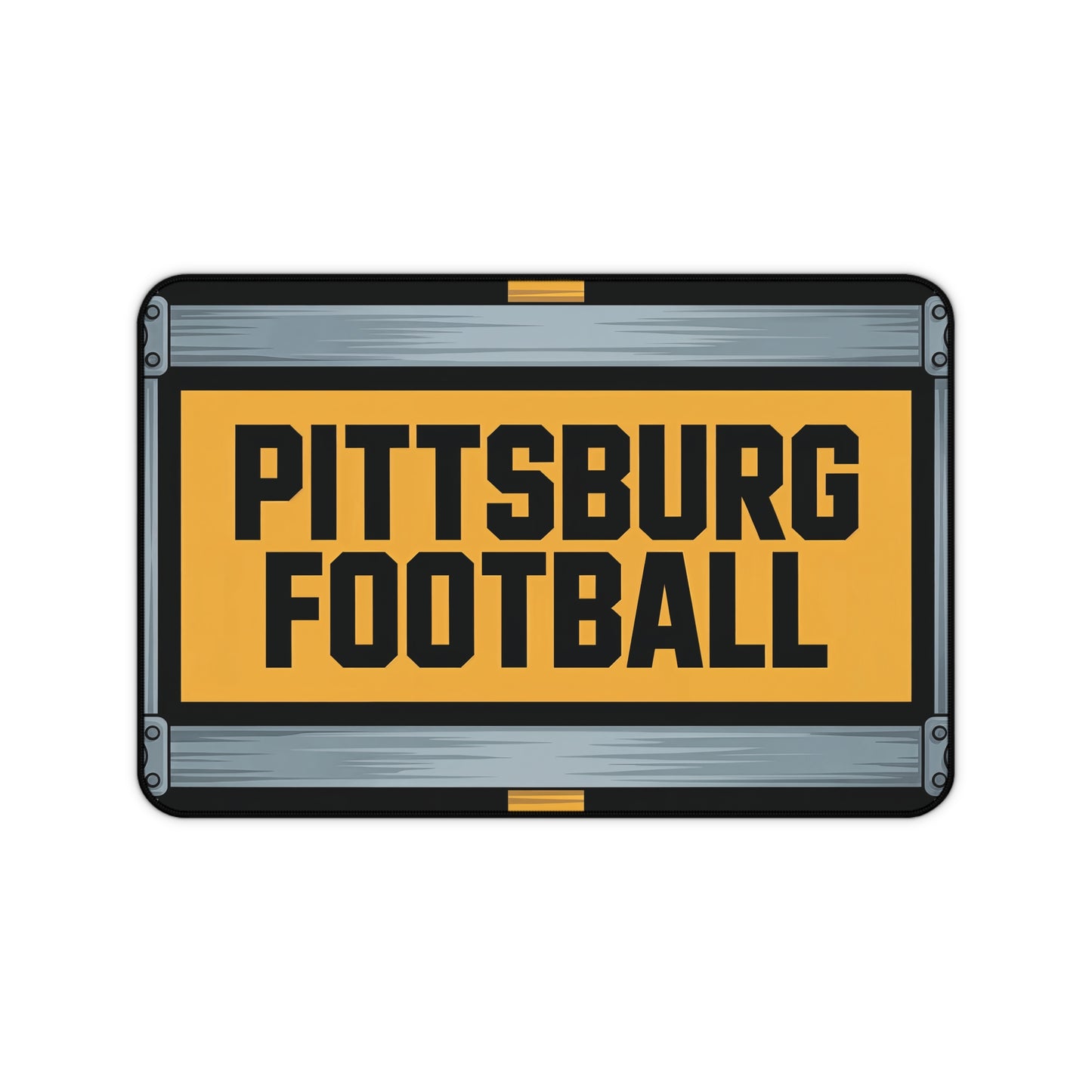 Pittsburg Football High Definition Print Non Slip Desk Mat Office Home Mouse Pad