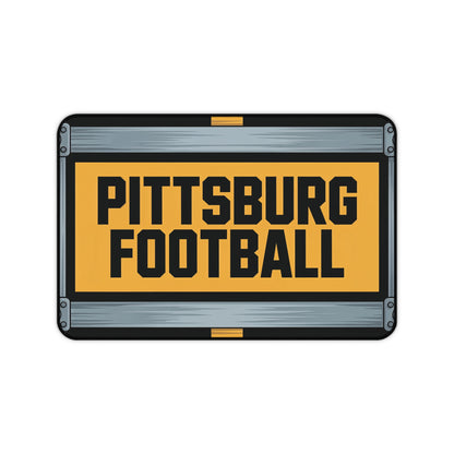 Pittsburg Football High Definition Print Non Slip Desk Mat Office Home Mouse Pad