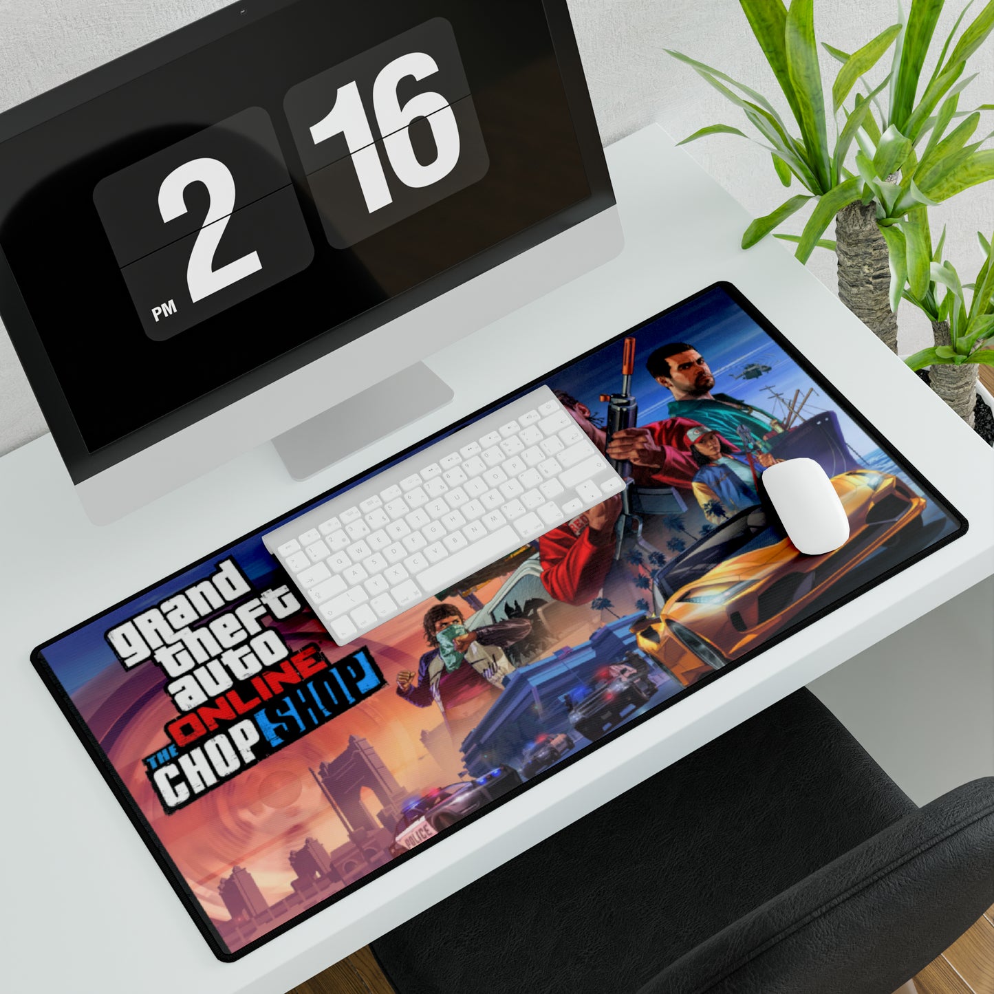 GTA 5 Online Chop Shop High Definition PC PS Video Game Desk Mat