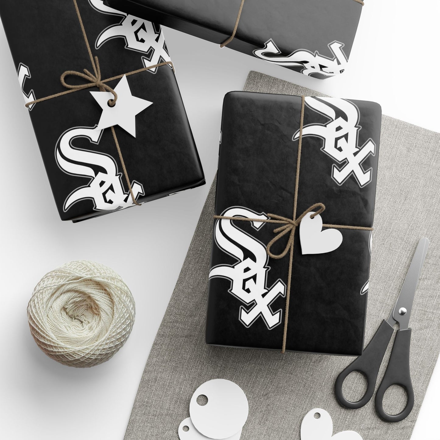 Chicago White Sox Baseball MLB Birthday Graduation Gift Wrapping Paper Holiday