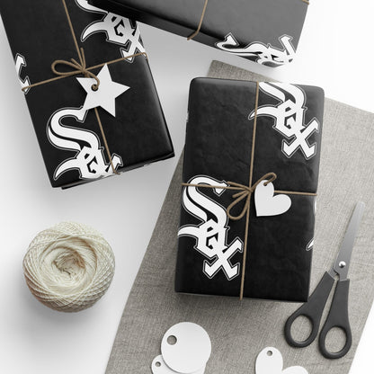 Chicago White Sox Baseball MLB Birthday Graduation Gift Wrapping Paper Holiday