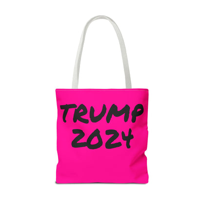 Hot Pink Trump 2024 Rally Durable Heavy Duty Tote Bag