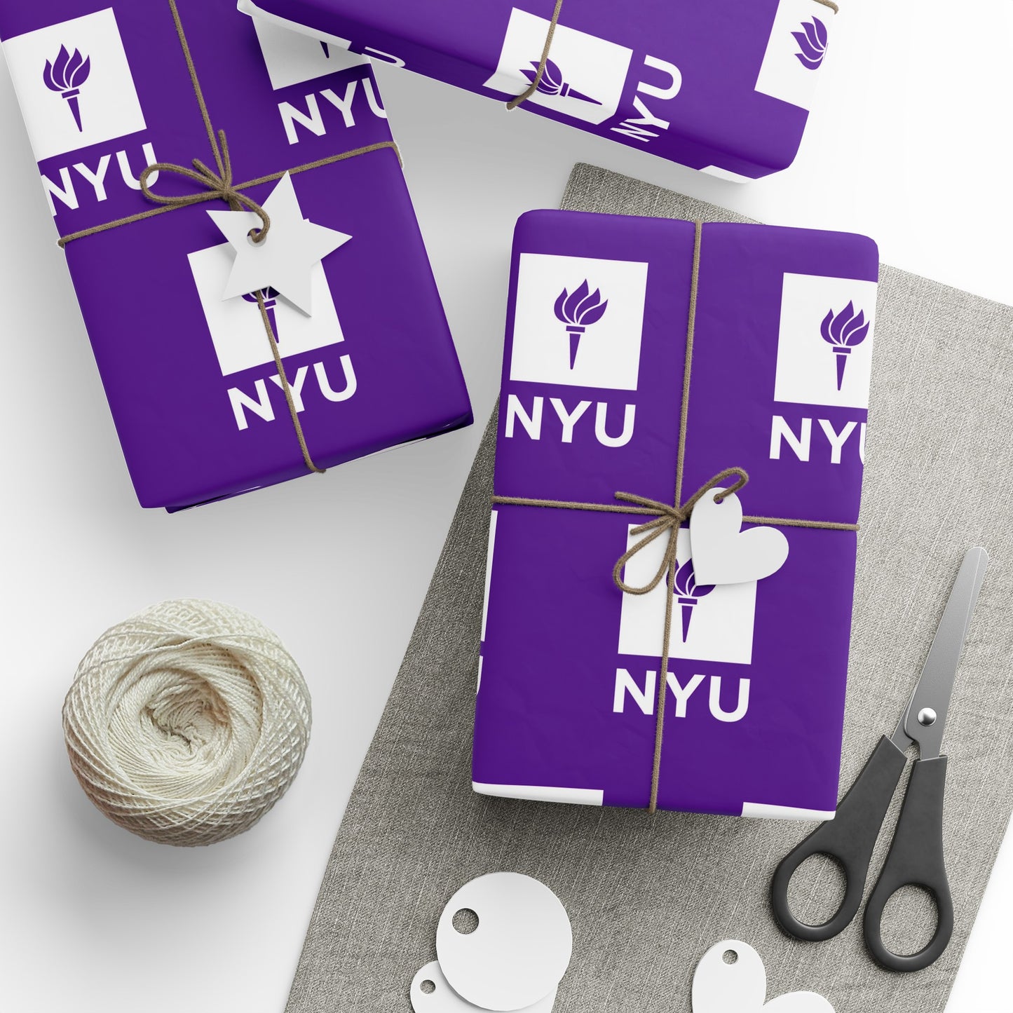 NYU New York University NCAA College Graduation Alumni Birthday Gift Wrapping Paper Holiday