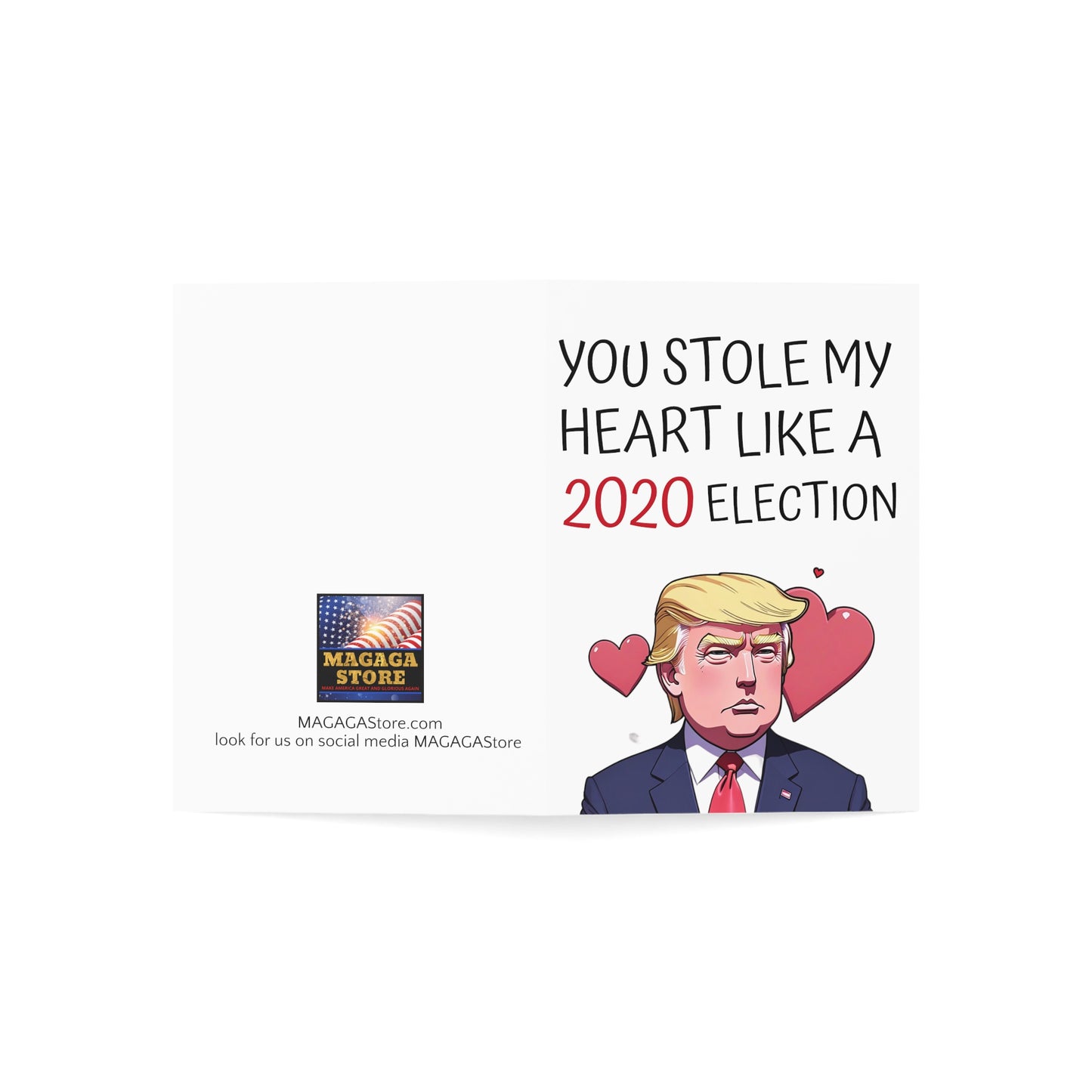 Du hast mein Herz gestohlen wie eine Trump-Jubiläums- oder Muttertagskarte zur Wahl 2020