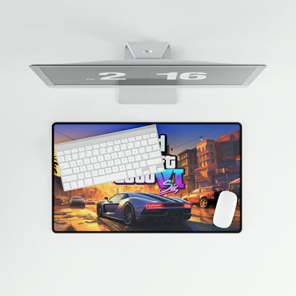 GTA 6 High Definition PC PS Video Game Desk Mat Mousepad VI