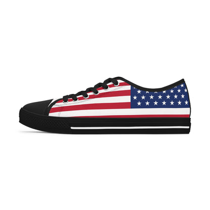 Trump American Flag 2024 All Over Print Women's Low Top Sneakers