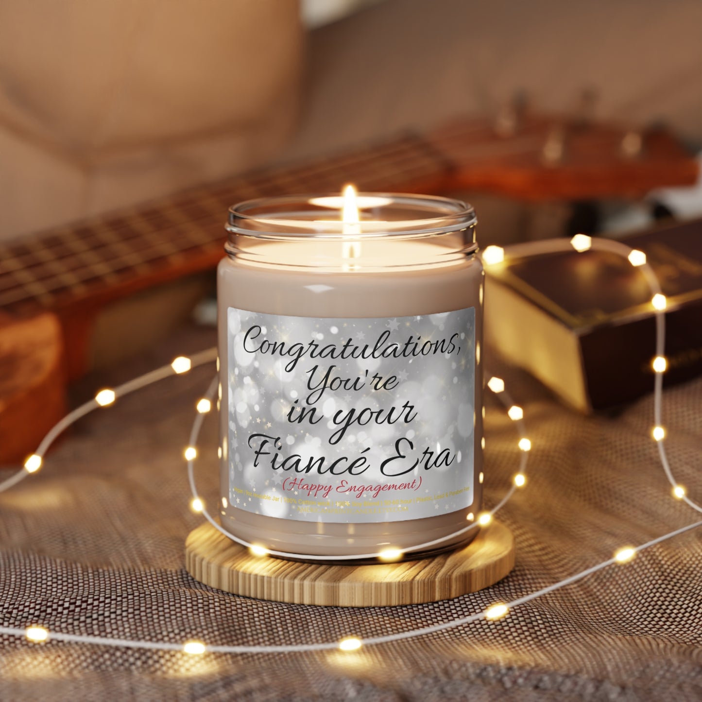 Congratulations You're in your Fiancé Era Scented Soy Candle Valentine's Day 9oz Engagement Gift