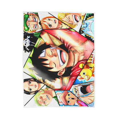 One Piece Anime Cartoon Monkey Zoro Samt-Plüschdecke