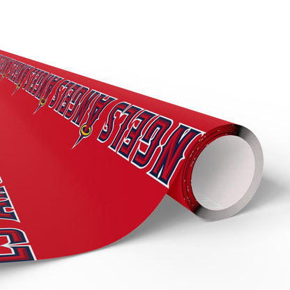 Anaheim Angels Baseball MLB Birthday Graduation Holiday Gift Wrapping Paper