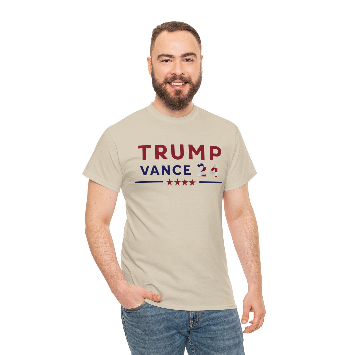 Trump Vance 24 MAGA Unisex Heavy Cotton Tee