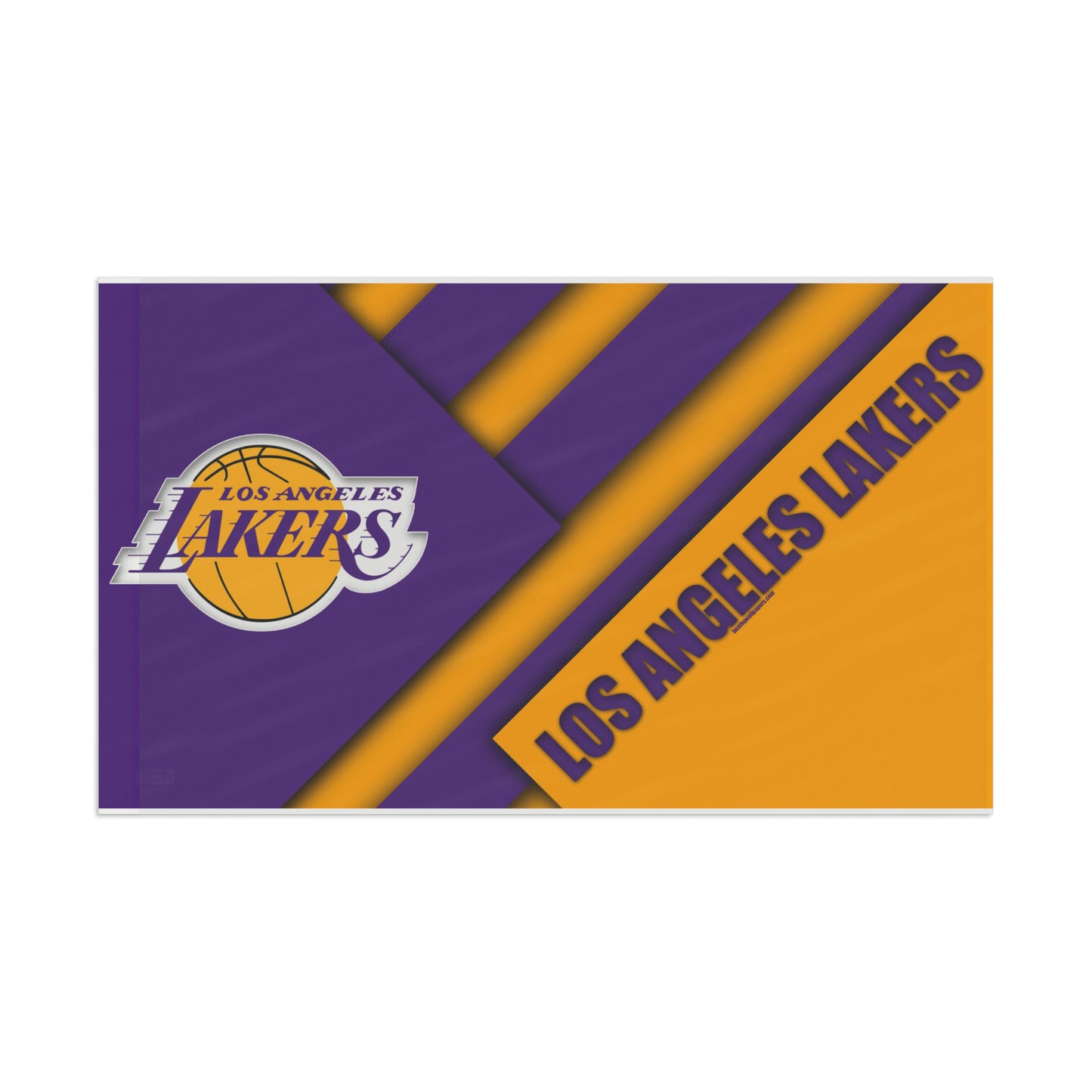 Los Angeles Lakers NBA World Champions High Definition Print Flag Basketball