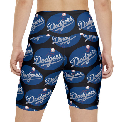 Los Angeles Dodgers MLB Baseball Women's Workout Bike Comfy Shorts