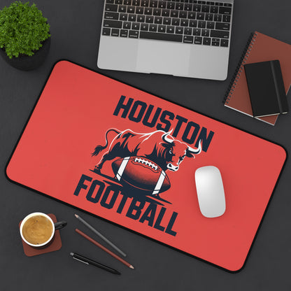 Houston Football High Definition Print Non Slip Desk Mat Office Home Mouse Pad Sports Fan Gift Ultra Smooth Surface Rubber Backing