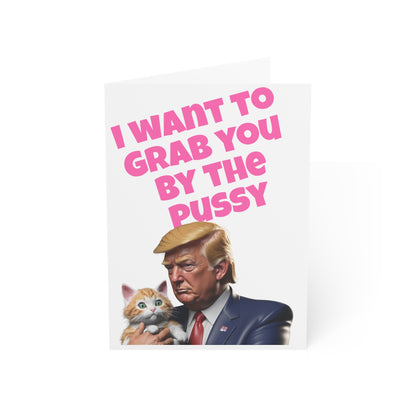 I want to grab you by the P Trump MAGA Anniversary Card Gift