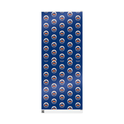 New York Mets Baseball MLB Birthday Gift Wrapping Paper Holiday