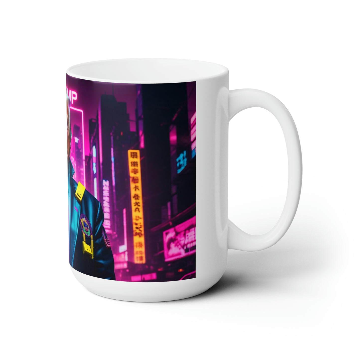 Donald Trump Cyberpunk style 5 Jumbo Coffee Mug 15oz