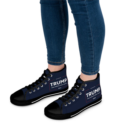 Trump 2024 Make America Great Again MAGA Women's High Top Sneakers Shoes