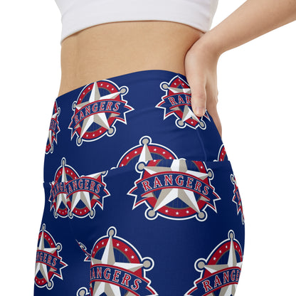 Texas Rangers MLB Baseball Women's Workout Bike Comfy Shorts