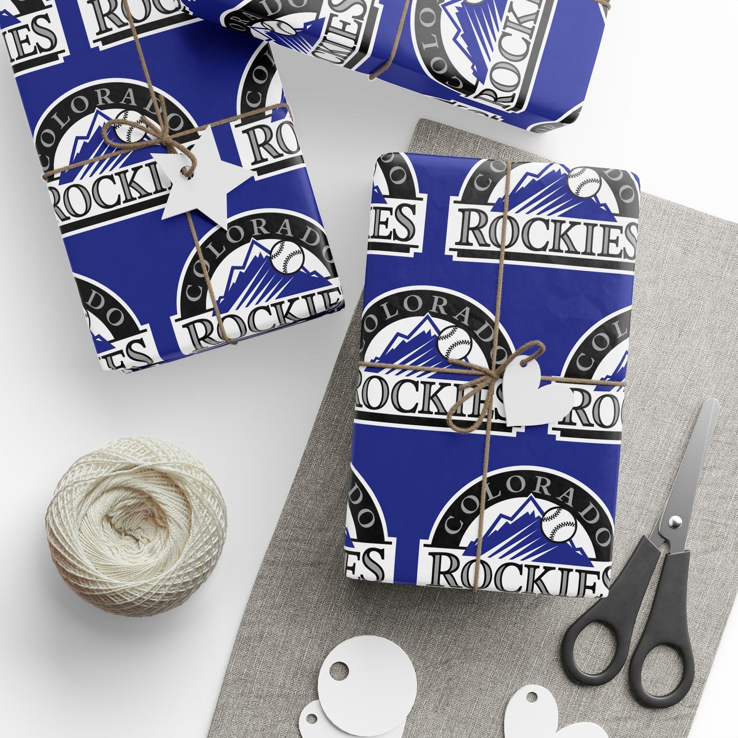 Colorado Rockies Baseball MLB Birthday Graduation Holiday Gift Wrapping Paper