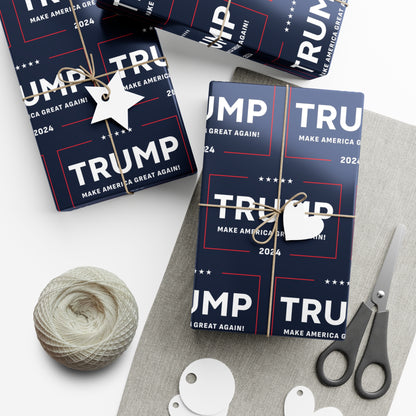 Trump 2024 90GSM Make America Great Again MAGA Christmas Gift Present Wrapping Papers